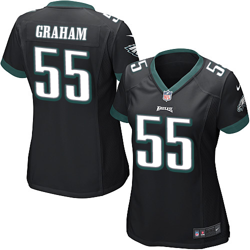 Women's Elite Brandon Graham Nike Jersey Black Alternate - #55 NFL Philadelphia Eagles